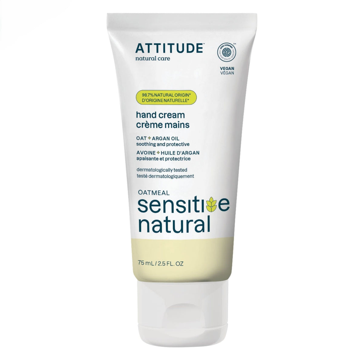 Attitude Hand Cream Argan 75ml - Nature's Source Inc