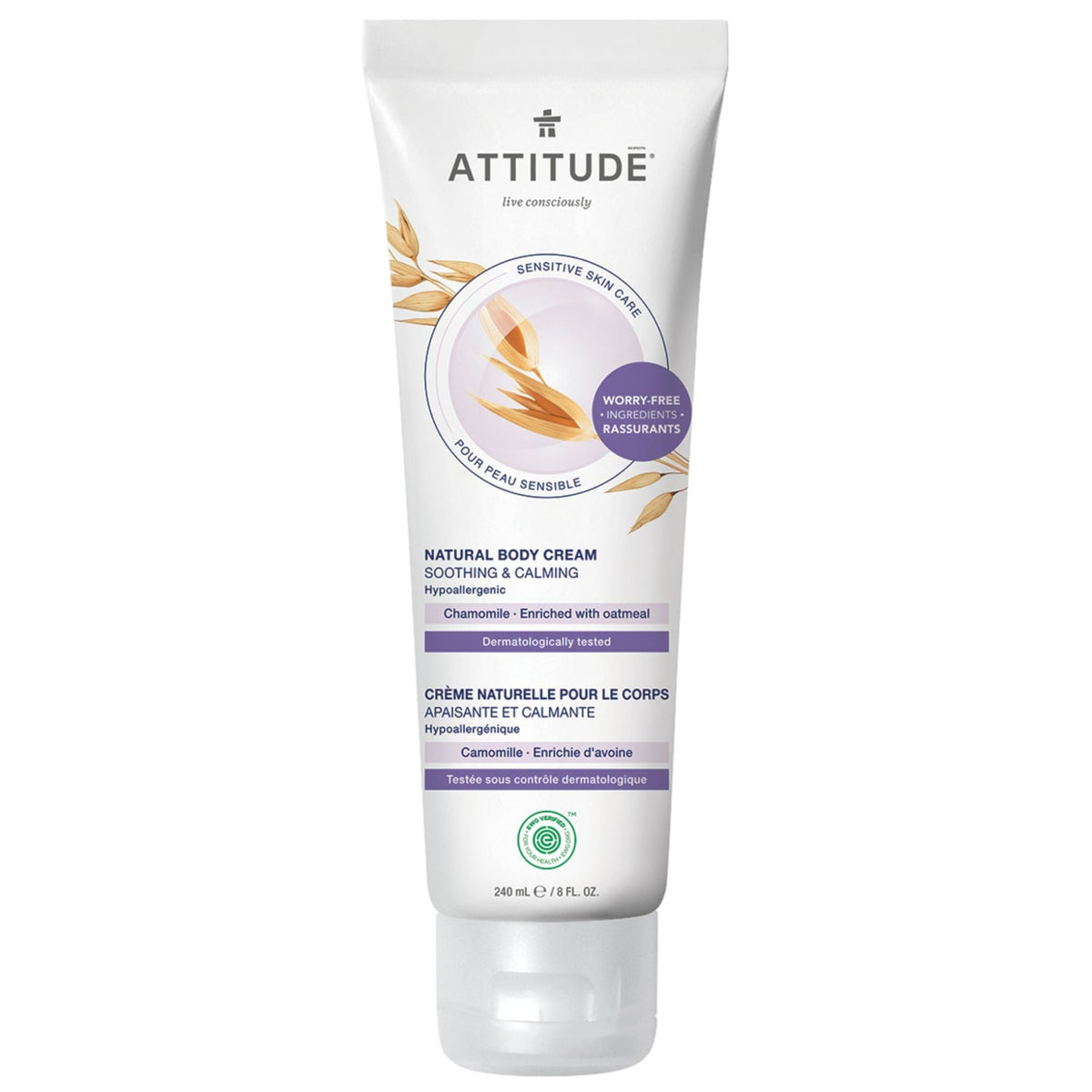 Attitude Body Cream Chamomile 240ml - Nature's Source Inc