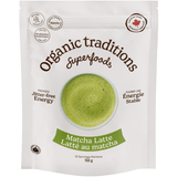 Organic Traditions Matcha Latte with Probiotics - 150g - Nature's Source Inc