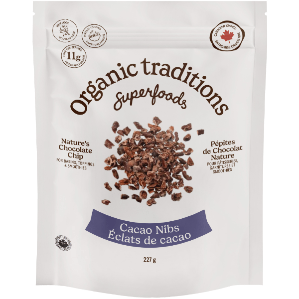 Organic Traditions Cacao Nibs - 227g - Nature's Source Inc