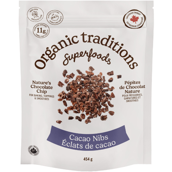 Organic Traditions Cacao Nibs - 454g - Nature's Source Inc