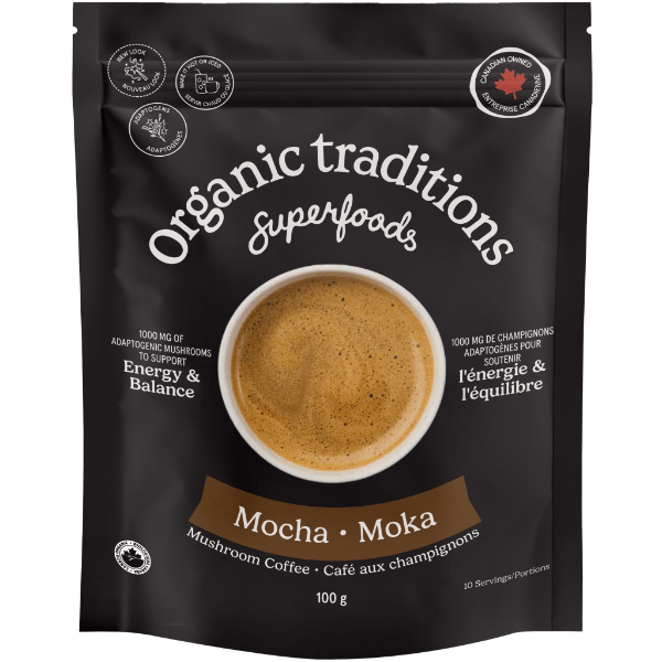 Organic Traditions Mocha Coffee 100g - Nature's Source Inc
