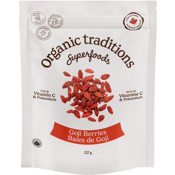 Organic Traditions Goji Berries - 227g - Nature's Source Inc