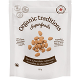 Organic Traditions Dark Chocolate Almonds - 227g - Nature's Source Inc