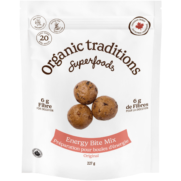 Organic Traditions Energy Bite Mix Original 220g - Nature's Source Inc