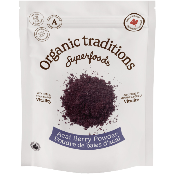 Organic Traditions Acai Berry Powder - 100g - Nature's Source Inc