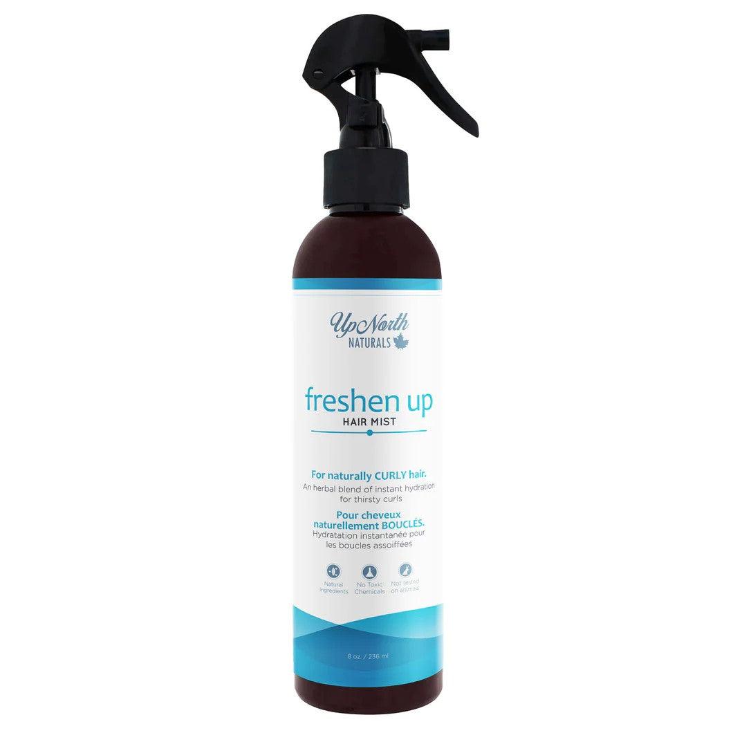 Up North Naturals Freshen Up Hair Mist for Curly Hair 236ml - Promotes Scalp Health, Style Curls, Herbal Blend Of Instant Hydration For Thirsty Curls