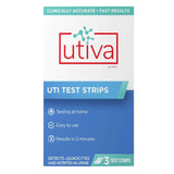 Utiva UTI 3 Test Strips - Convenient UTI Test Strips With Quick Results, Accurate Results, Easy To Use & Fast Results - Nature's Source Inc