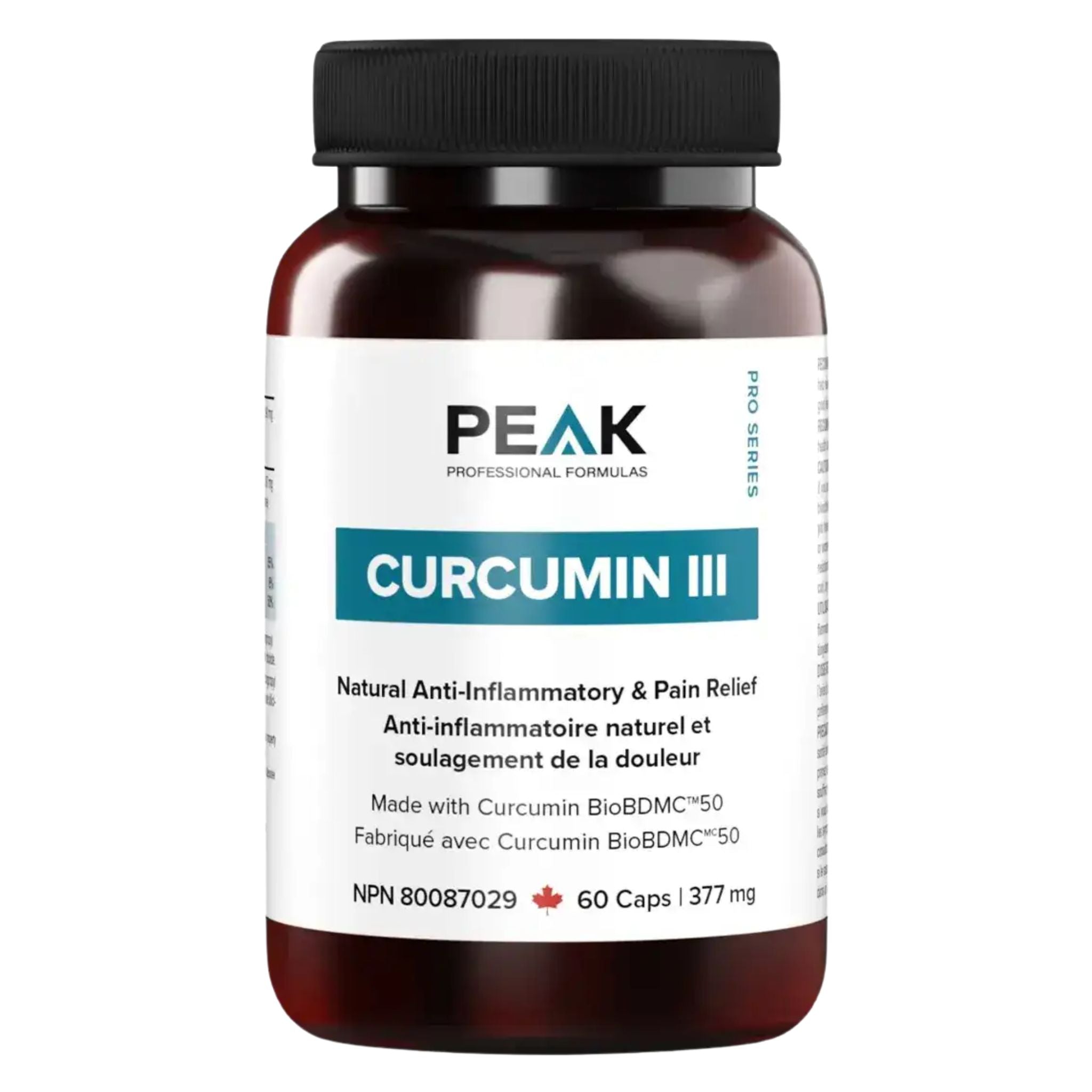 Peak Professional Formulas Curcumin III 60 Capsules - Nature's Source Inc