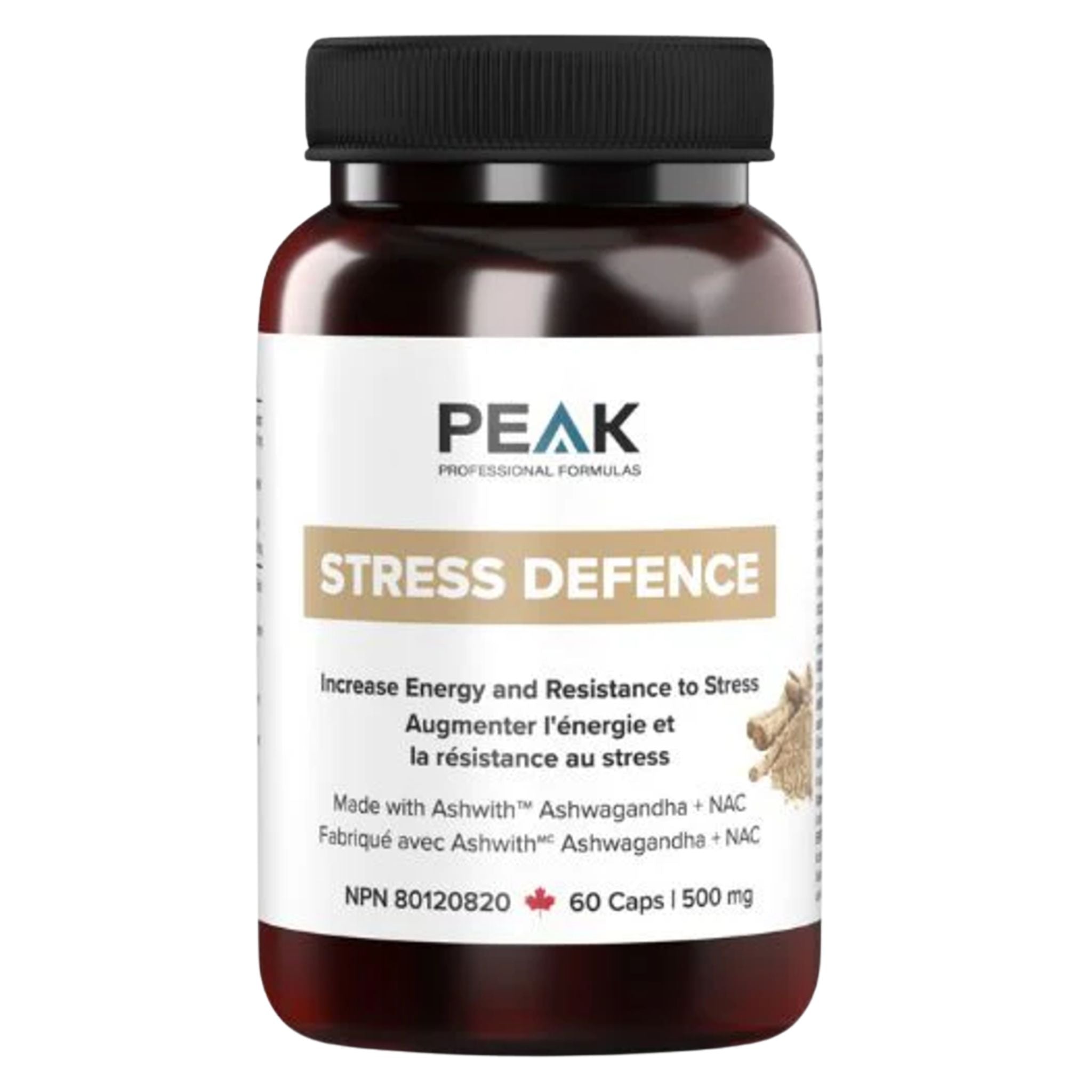 Peak Professional Formulas Stress Defence 60 Capsules - Nature's Source Inc