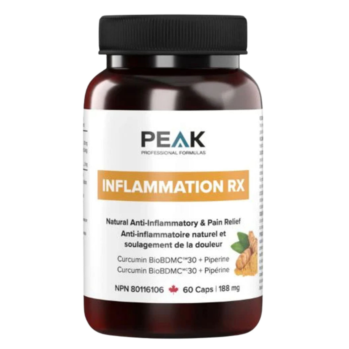 Peak Professional Formulas Inflammation RX 60 Capsules - Nature's Source Inc
