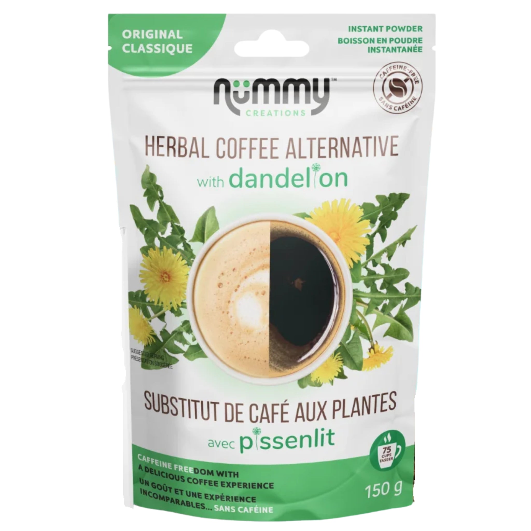 Nummy Creations Inst Herbal Coffee Alt Orgnl 150g - Nature's Source Inc