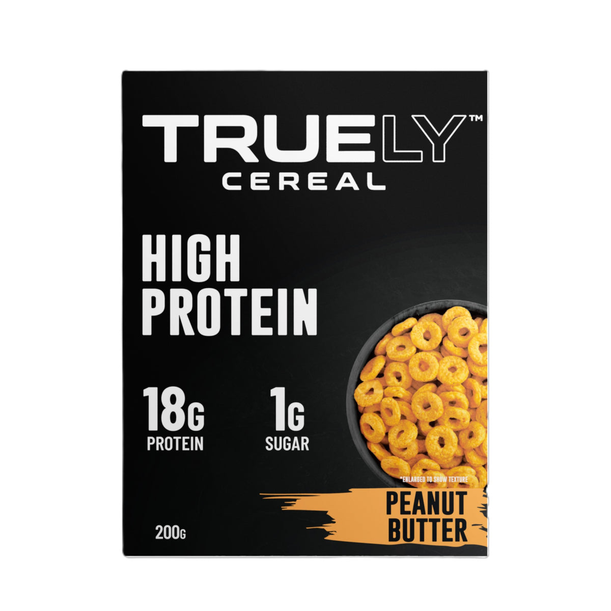 Truely Cereal Peanut Butter 198g - High Protein Cereal, Made From High-Quality Whey Protein, Perfect for Athletes, Support Muscle Growth and Recovery