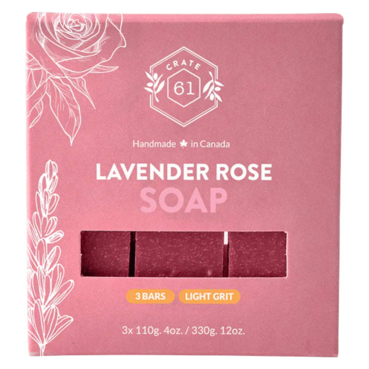 Crate 61 Lavender Rose Bar Soap 110g - Nature's Source Inc