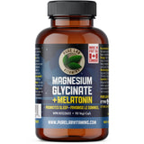 PURE LAB Vitamins Magnesium Glycinate Nighttime 90 v - caps - Nature's Source Inc