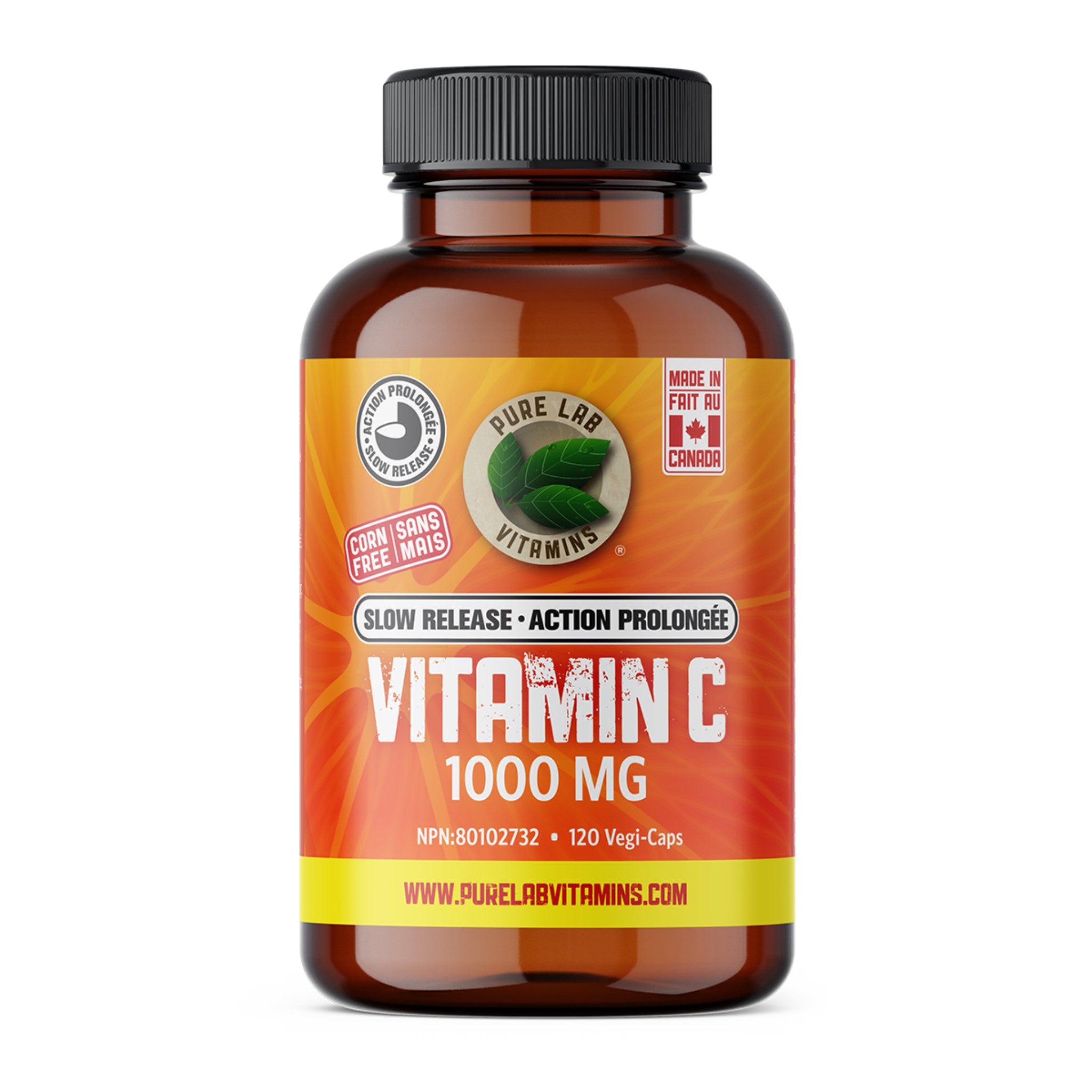 Buy Pure Lab Vitamin C 1000mg 120 Vegan Capsules Online - Nature's Source