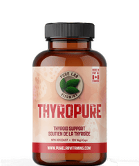 Pure Lab Vitamins ThyroPure 120 Vegan Caps - Support the Health and Function of the Thyroid Gland, Regulating Metabolism