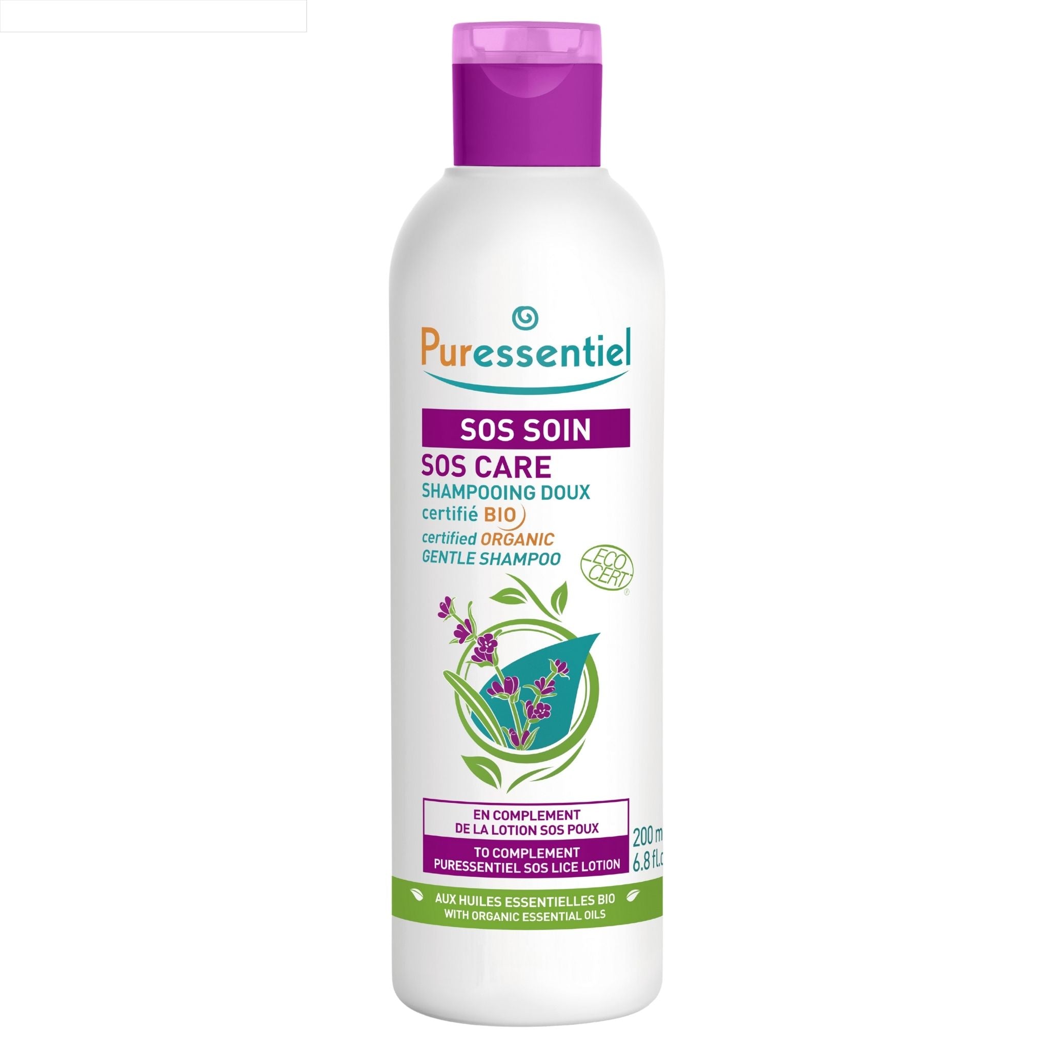 Puressentiel SOS Lice Organic Gentle Shampoo 200ml - Nature's Source Inc