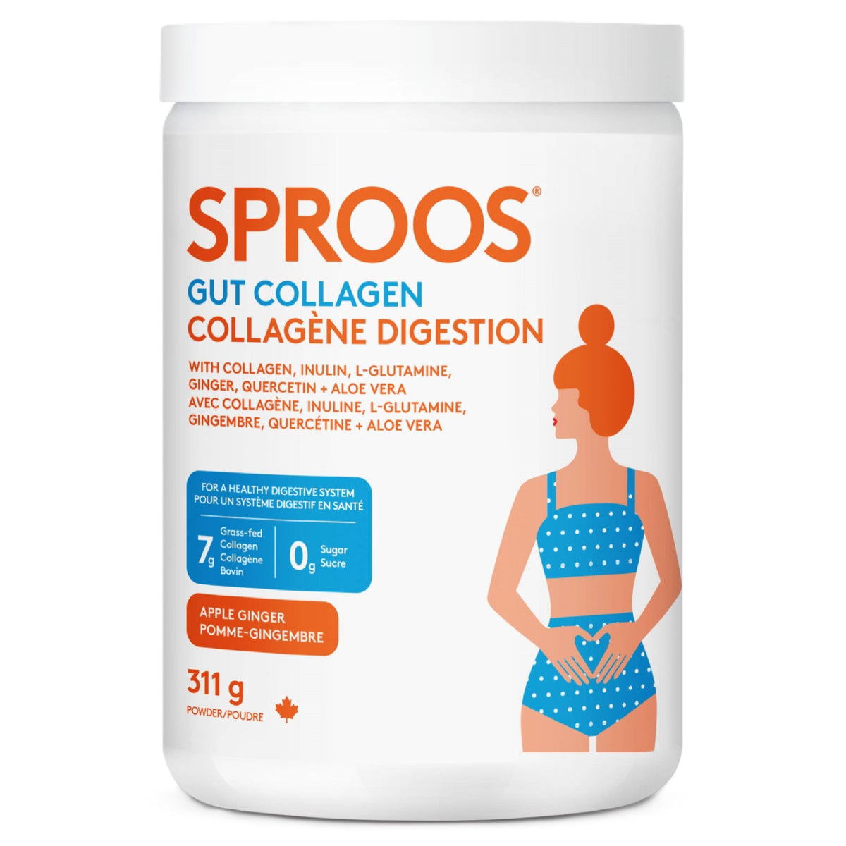 Sproos Gut Collagen 309g - Nature's Source Inc