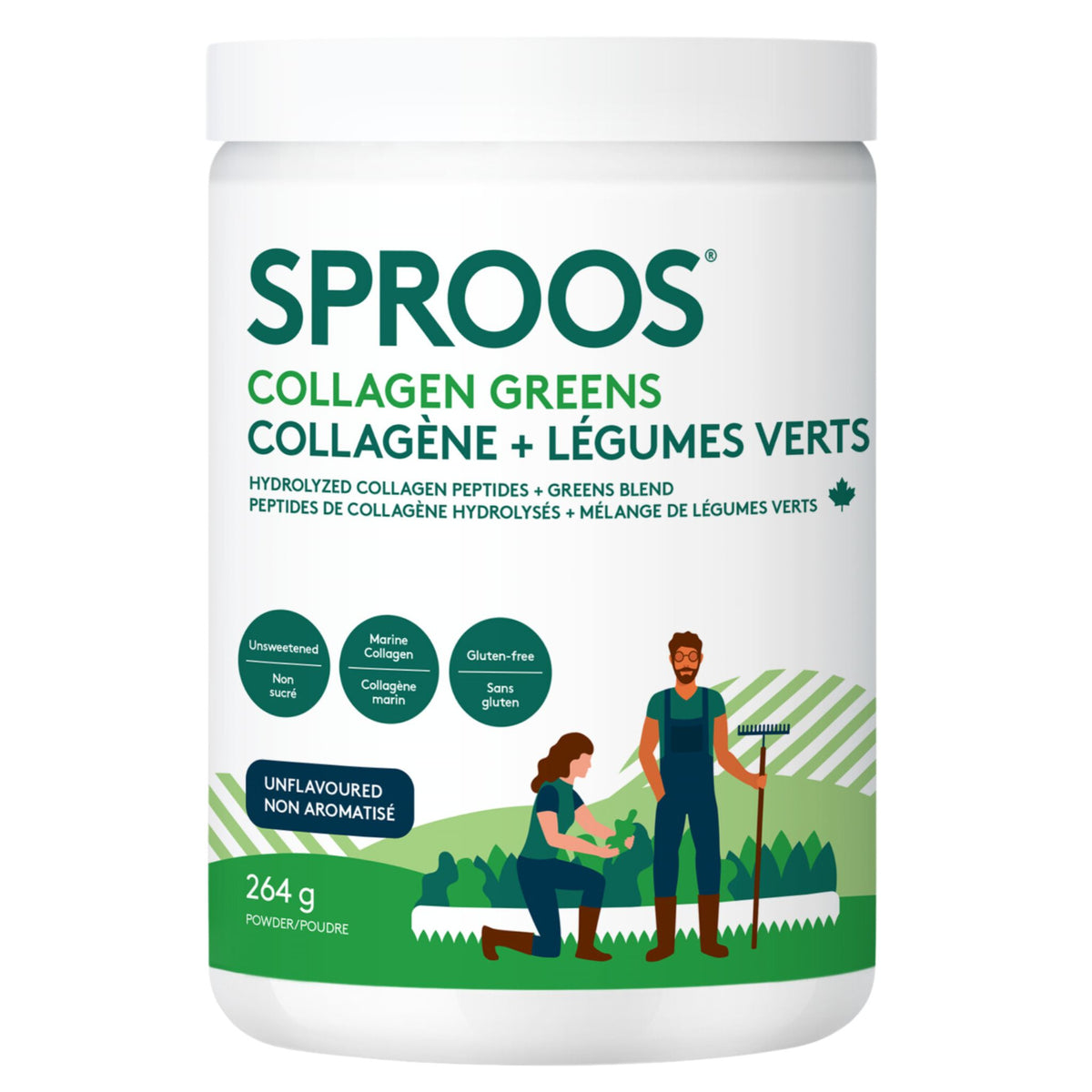 Sproos Collagen Greens 264g - Nature's Source Inc