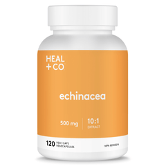 Heal + Co. Echinacea 500mg 120 Vegetarian Capsules