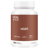 Heal + Co. Reishi 500mg 120 Vegetarian Capsules - Nature's Source Inc
