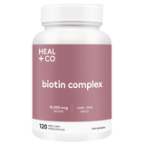 Heal + Co. Biotin Complex 120 Vegetarian Capsules