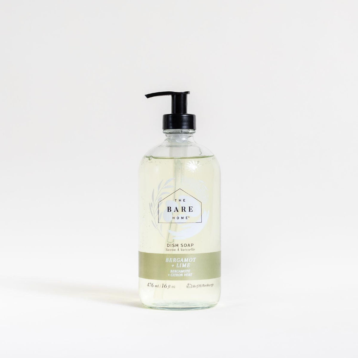 Bare Home Dish Soap Bergamot + Lime 476ml