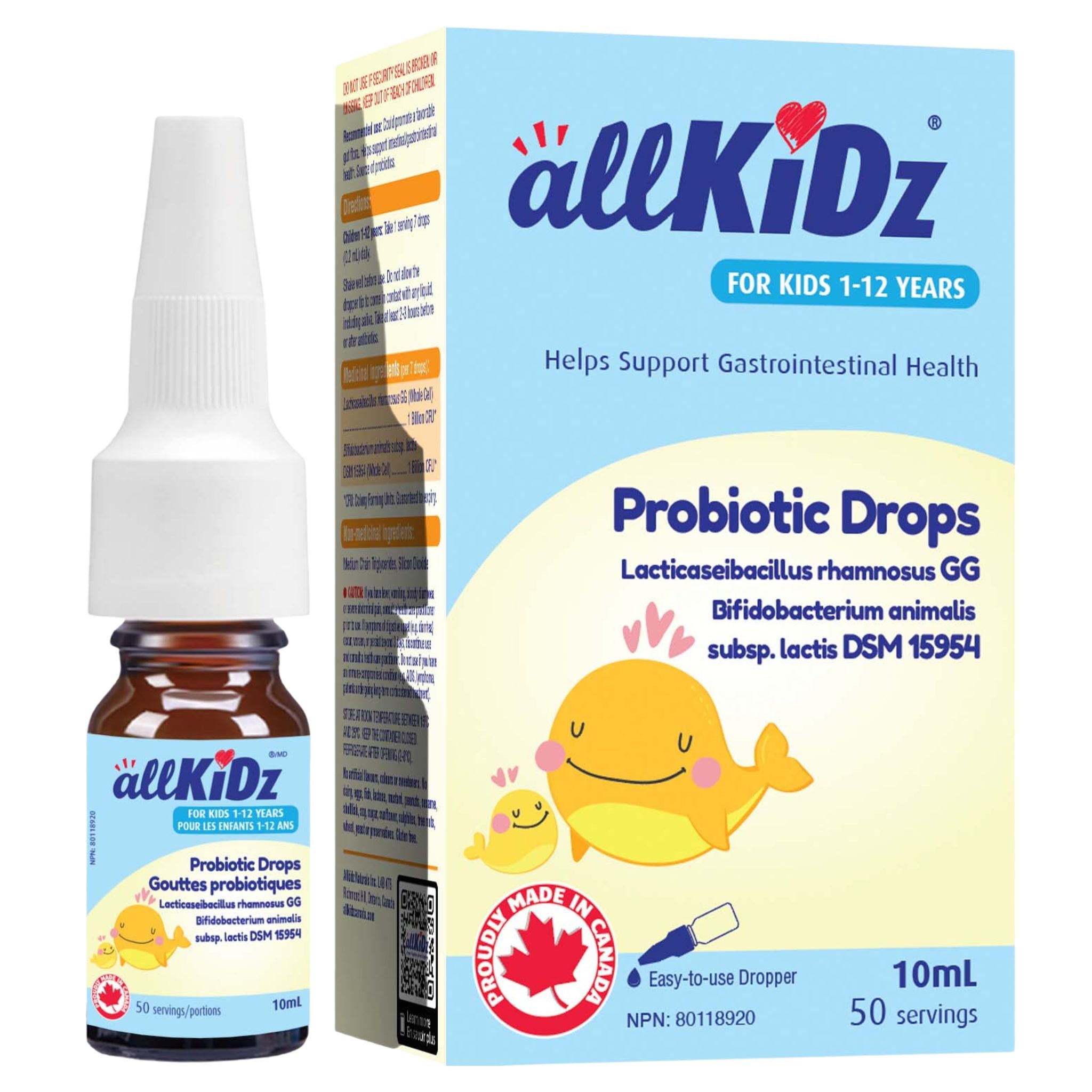 Allkidz Naturals Probiotic Drops 10ml - Nature's Source Inc