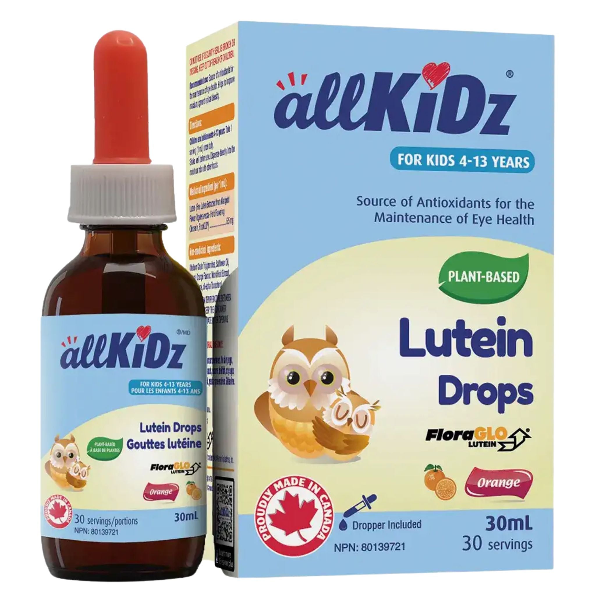 Allkidz Lutein Drops Orange 30ml - Nature's Source Inc
