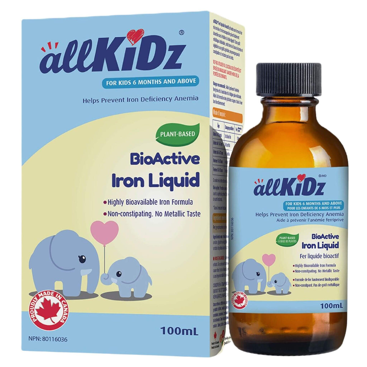 Allkidz Naturals BioActive Iron Liquid 100ml