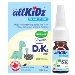 Allkidz Naturals Vegan Vitamin D3 K2 Drops 5ml