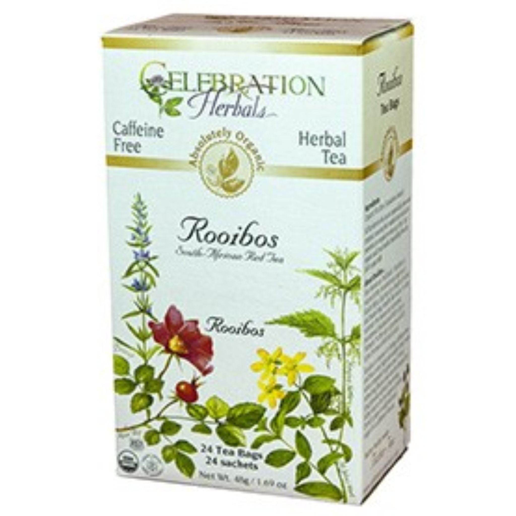 Celebration Herbals Organic Rooibos (Red Tea) Tea 24 bags - Nature's Source Inc