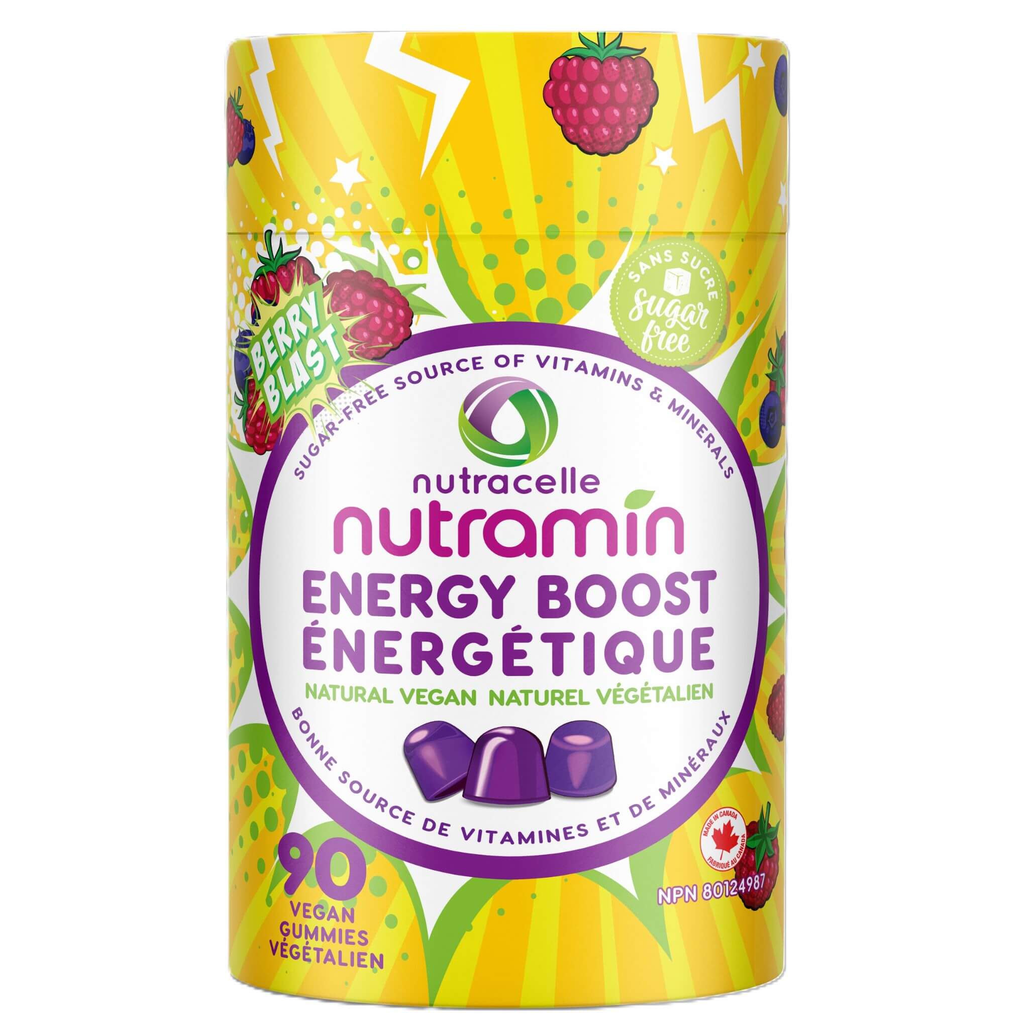 Nutramin Energy Boost Vitamins 90 Gummies - Energy Boost Vitamin Gummy, Boost Energy, Natural Way To Feel Energized And Confident, Non - Habit Forming, Promote Overall Well - Being - Nature's Source Inc
