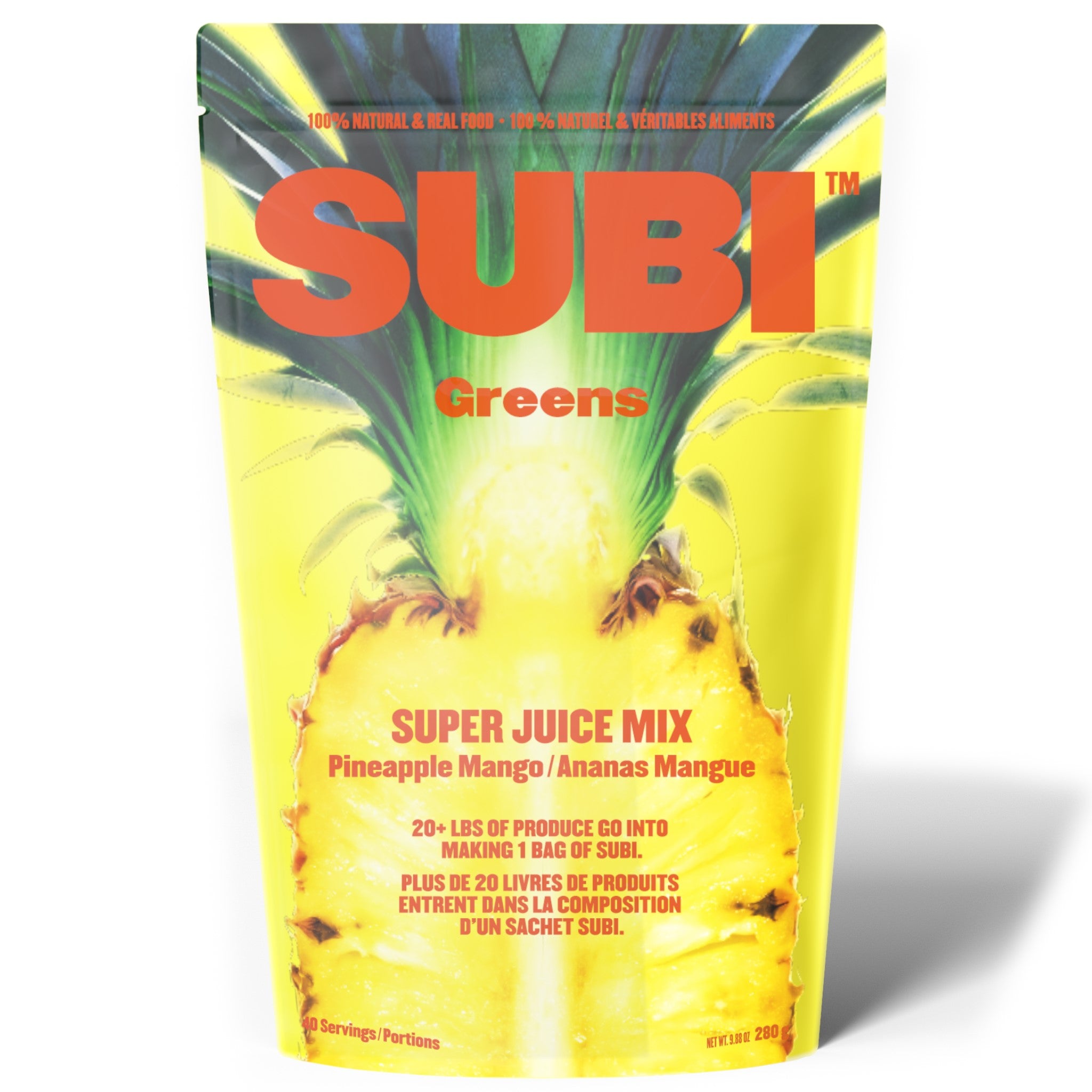 Subi Greens Super Juice Mix Pineapple Mango 280g