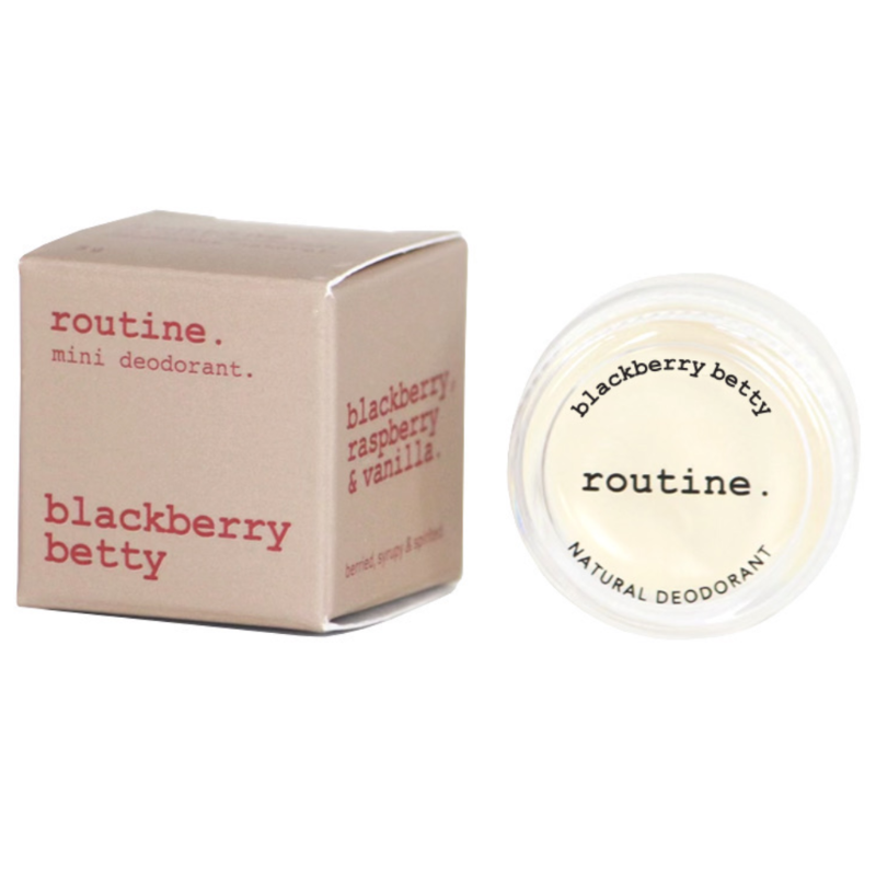 Routine Blackberry Betty Deo Mini 5g - Natural Deodorant With Blackberry And Vanilla Scent, Created For Underarms, Prevent Unsavoury Smells And Get Your Signature Scent Amplified