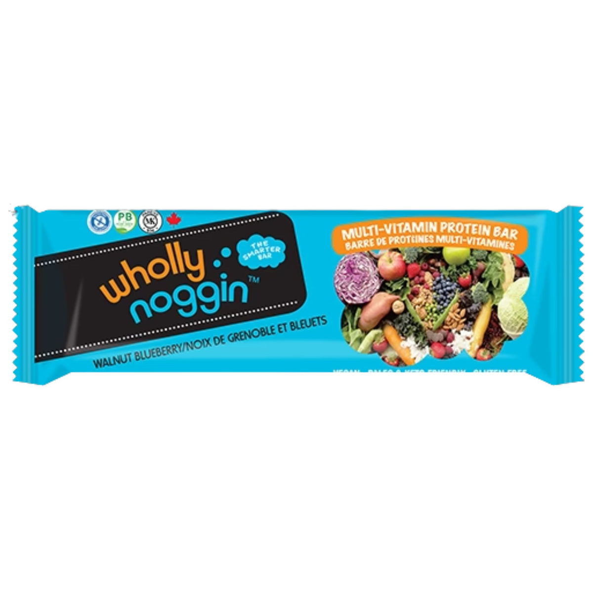 Wholly Noggin Walnut Blueberry 50g - Nature's Source Inc