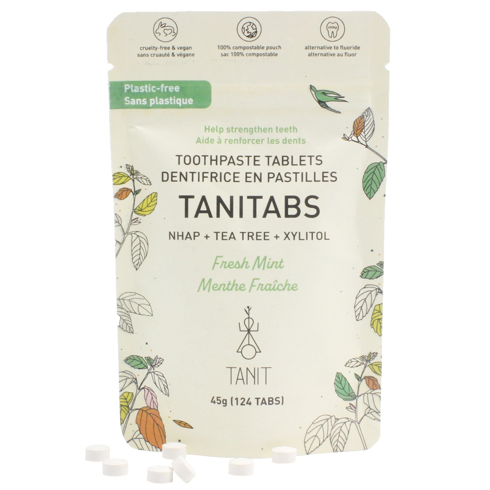 Tanit Toothpaste Fresh Mint Refill 124 Tablets - Nature's Source Inc