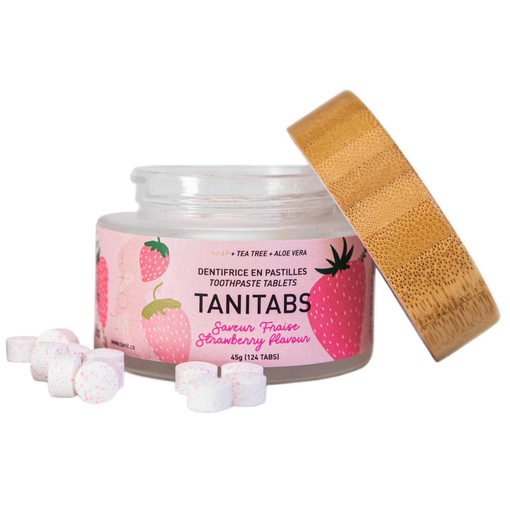 Tanit Toothpaste Strawberry 124 Tablets - Nature's Source Inc