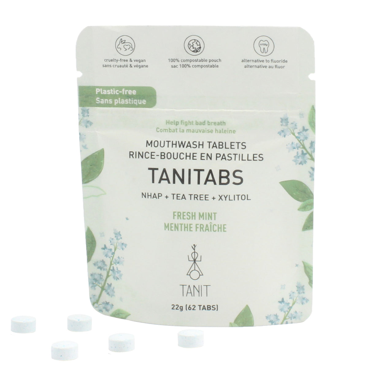 Tanit Mouthwash Fresh Mint 62 Tablets - Nature's Source Inc