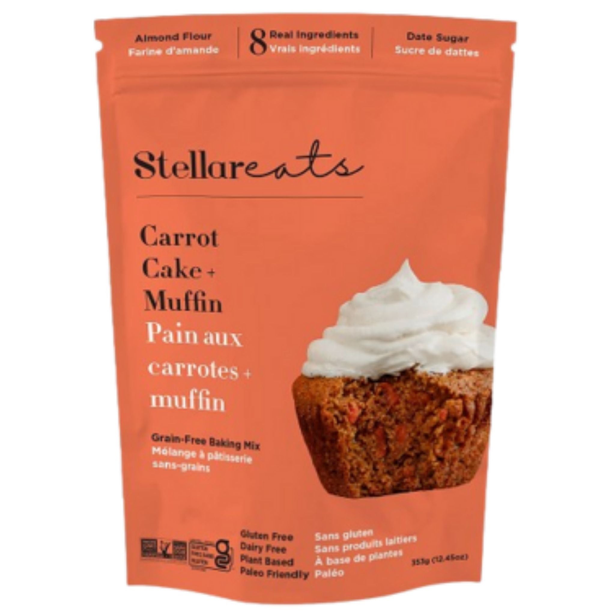 Stellar Eats GF Carrot Cake + Muffin Mix 265g - Nature's Source Inc