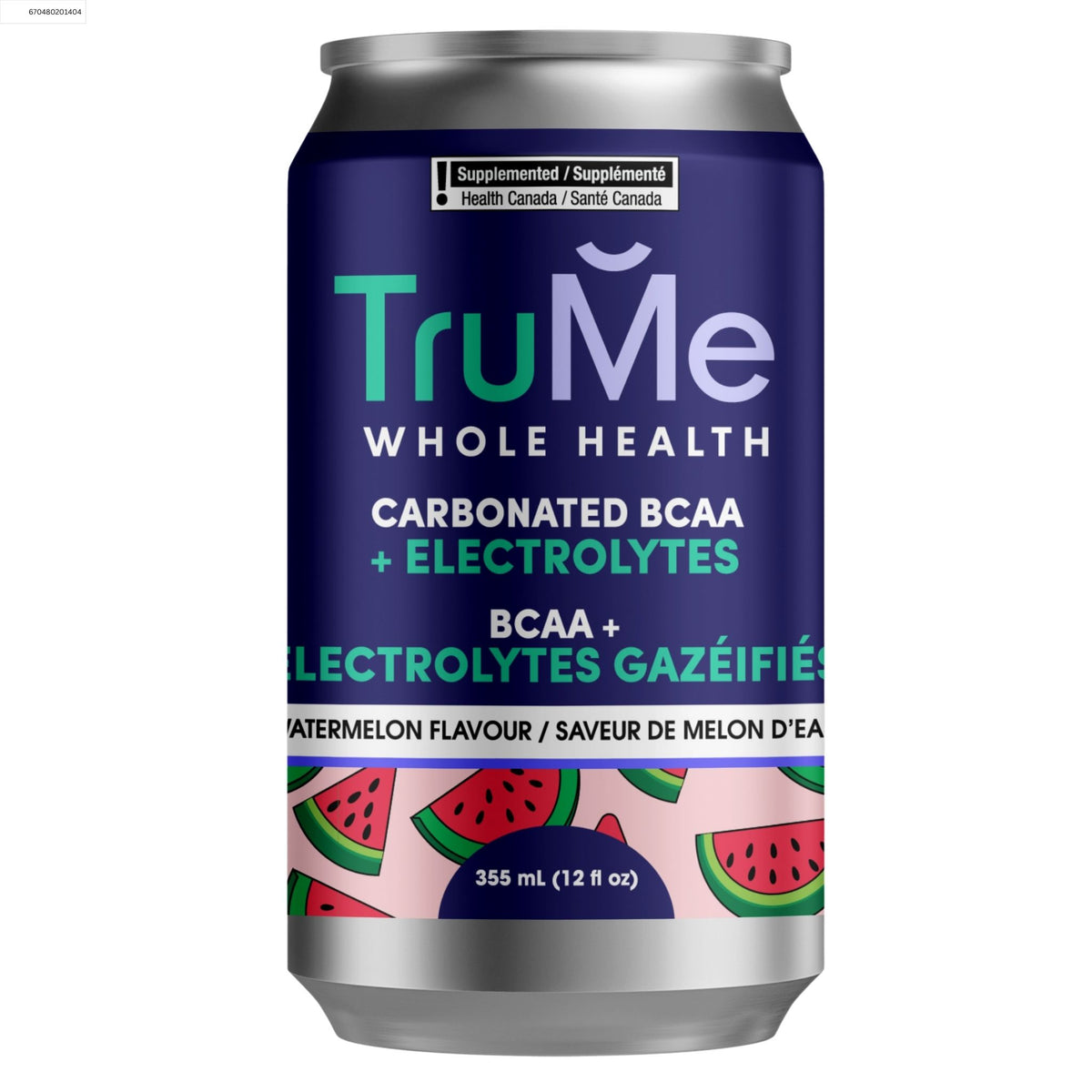 TruMe Carbonated BCAA+Elec's Watermelon 355ml - Nature's Source Inc