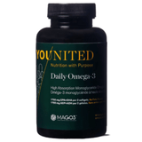 Younited Daily Omega Fish Oil 60 Softgels - Supports Cardiovascular Health, Promotes Healthy Blood Pressure And Cholesterol Levels, Reduces Inflammation, Supports Joint And Muscle Comfort, Supports Overall Well - Being - Nature's Source Inc