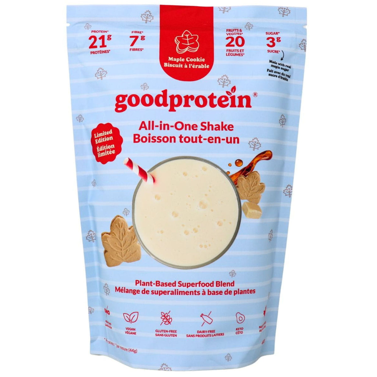Good Protein Maple Cookie 440g - Nature's Source Inc