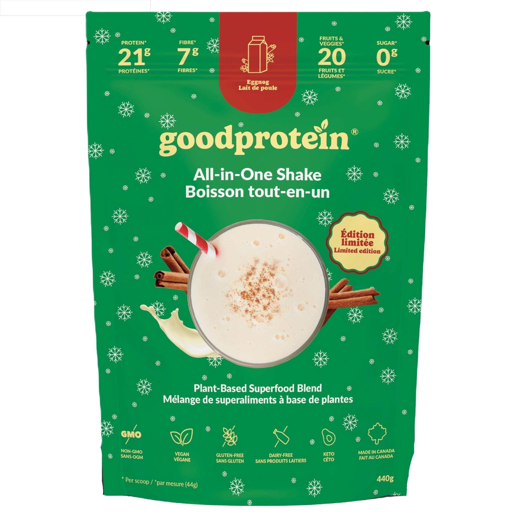 Good Protein Eggnog 440g - Nature's Source Inc