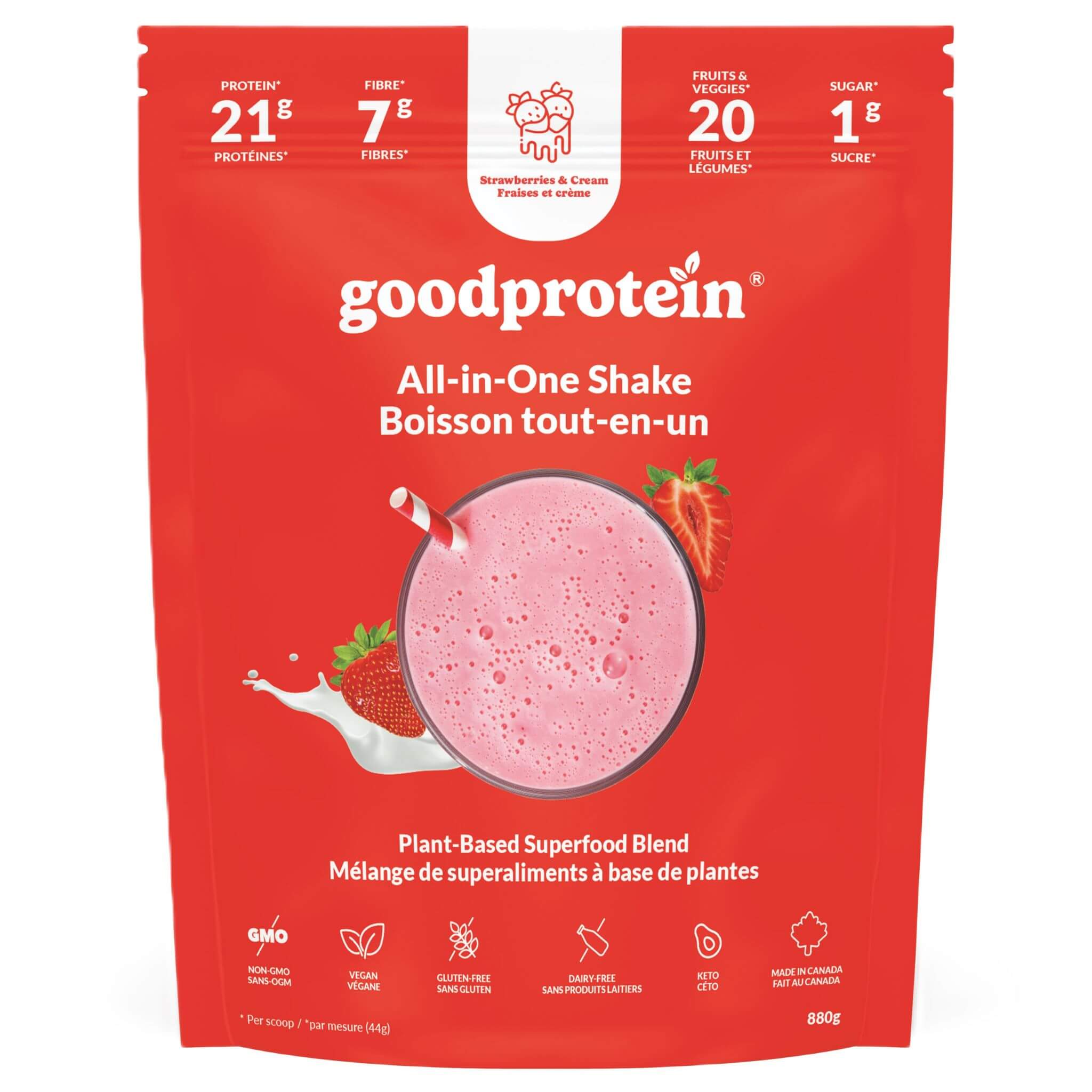 Good Protein Strawberries & Cream 880g