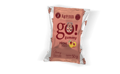 Go Nutrition Go Gummy Jujubes Peach 50g - Low Sugar Gummies, High-fiber Product, Assess Your Tolerance, Avoid Potential Digestive Discomfort