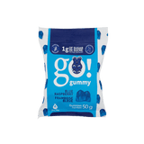Go Nutrition Go Gummy Gummies Blue Raspberry 50g - New Go - to Healthy Candy, From the First Burst of Tangy Delight to the Lingering Sweetness, High in Fiber - Nature's Source Inc
