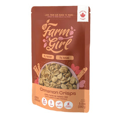 Farm Girl Cinnamon Crisps Keto Vegan Cereal 280g - Supports Both Gut and Brain Functioning, Suitable for Kids, Made With Plant-based Protein