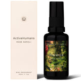 Active Humans Deodorant Spray Rose Neroli 30ml - Nature's Source Inc